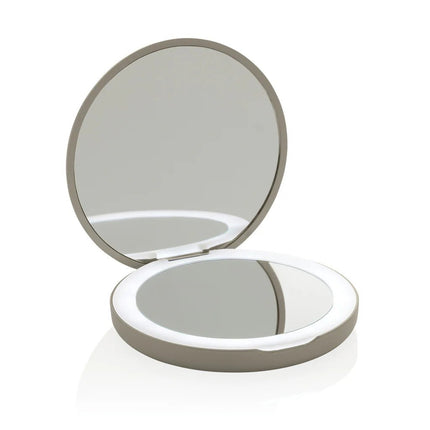 Lumora RCS recycled plastic LED re-chargeable make-up mirror - hospitality