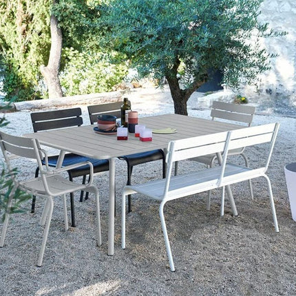 Luxembourg 2/3-seater Bench with backrest - hospitality