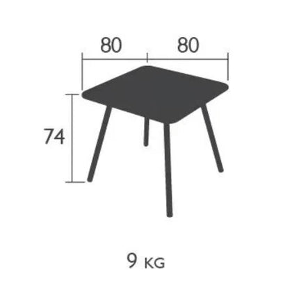 Luxembourg 4 leg table 80 x 80 - hospitality