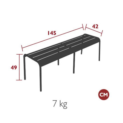 Luxembourg Bench 3/4 seater - hospitality