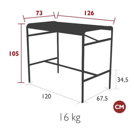 Luxembourg High Table 126 x 73 - hospitality