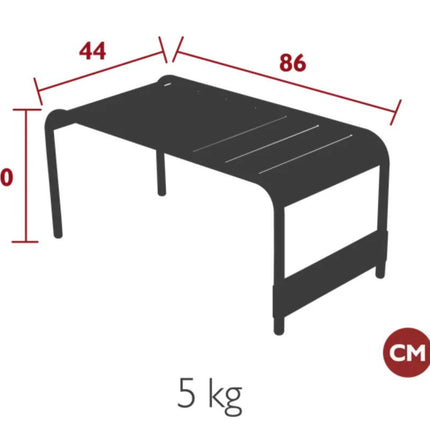 Luxembourg Large Low Table / Bench 86x44 - hospitality