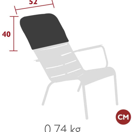 Luxembourg Low Armchair Headrest - hospitality