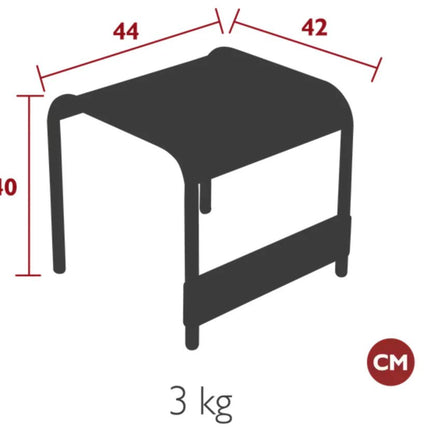 LUXEMBOURG SMALL LOW TABLE / FOOTREST 44 X 42 CM REF 4160 - hospitality
