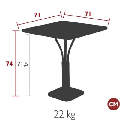 Luxembourg Table 71 x 71 - hospitality