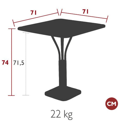 Luxembourg Table 71 x 71 - hospitality