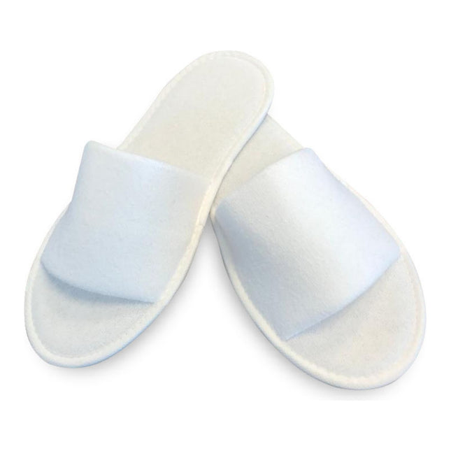 Luxury Double-Layer Micro Polyester Hotel Slippers – Open toe