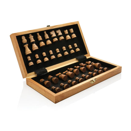 Luxury wooden foldable chess set - hospitality