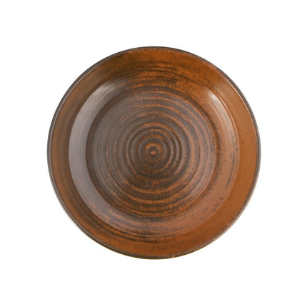 Lykke Brown coupe plate, 220mm - hospitality