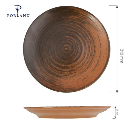 Lykke Brown flat plate, 170mm - hospitality