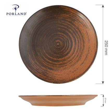 Lykke Brown flat plate, 170mm - hospitality