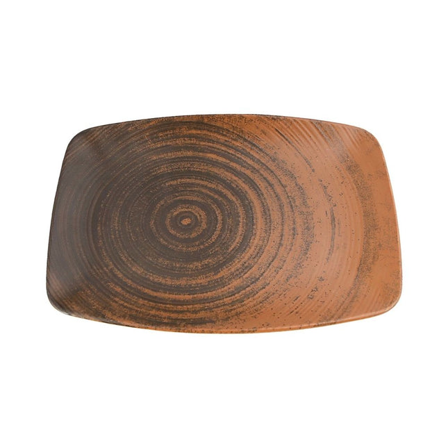 Lykke Brown oval plate, 270mm - hospitality