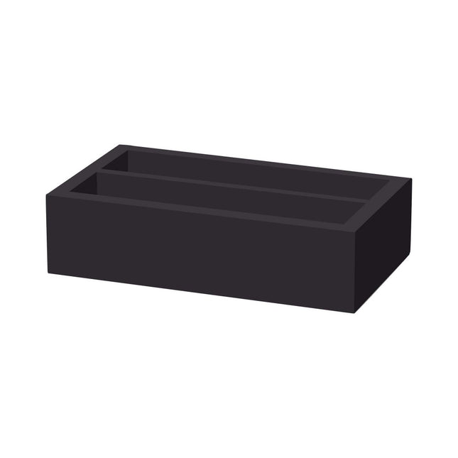 Fine Dine Madeira Black two-section cutlery box 275x165x60 mm – cutlery for hotels & restaurants, Ireland