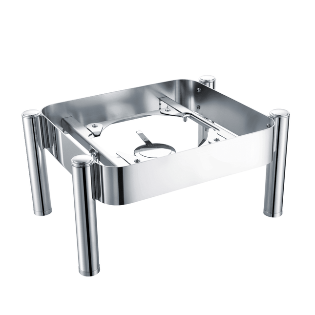 Fine Dine Madeira De Luxe Frame for Induction Chafing Dish GN 2/3 with Glass Lid - Robust Design and Slow-Close Lid, Ireland