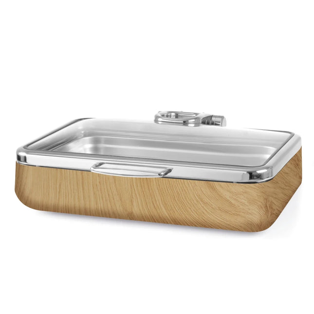 Madeira De Luxe induction chafing dish GN 1/1 with glass lid - hospitality