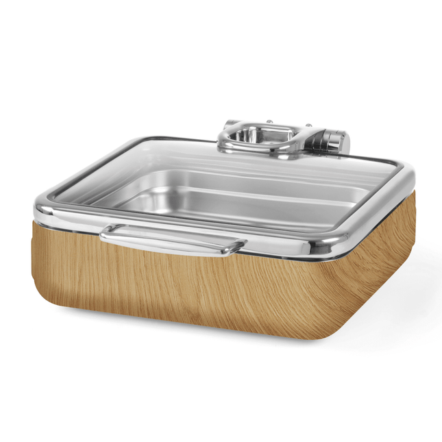 Fine Dine Madeira De Luxe Induction Chafing Dish GN 2/3 With Glass Lid - Slow Close Lid And Condensation Drip Tray, Ireland