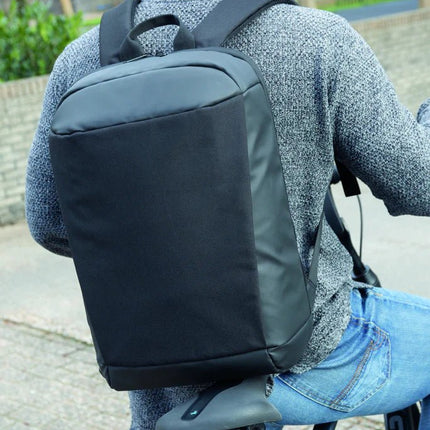 Madrid anti-theft RFID USB laptop backpack PVC free - hospitality