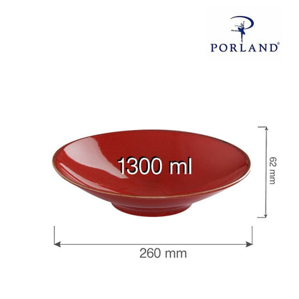 Magma plate on foot , 260x(H)62mm - hospitality