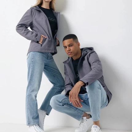 Makal men recycled polyester soft shell jacket - hospitality