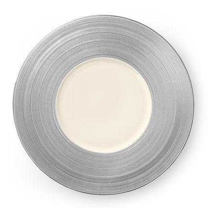 Manhattan wide rim silver plate, 320x(H)37mm - hospitality