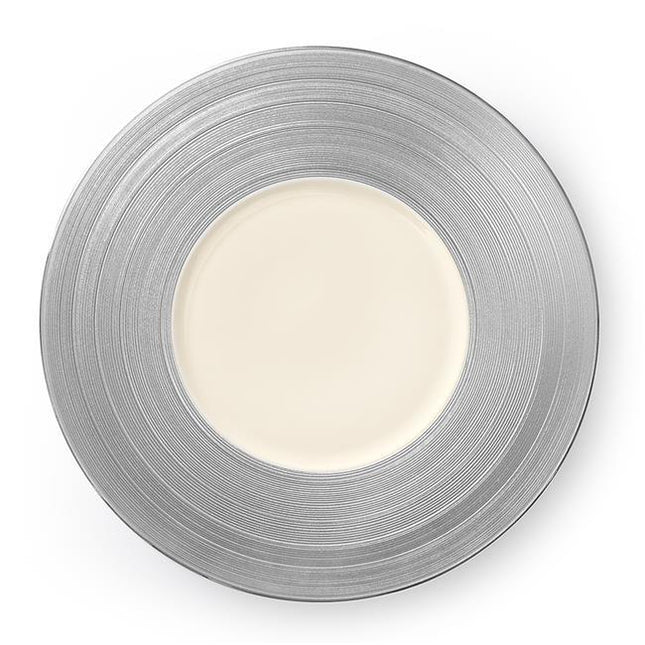 Manhattan wide rim silver plate, 320x(H)37mm - hospitality