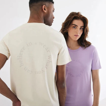 Manue recycled cotton t-shirt undyed - hospitality