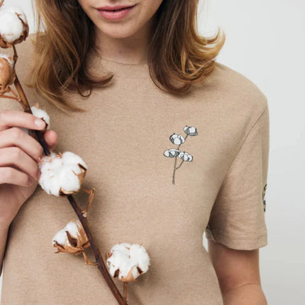Manue recycled cotton t-shirt undyed - hospitality