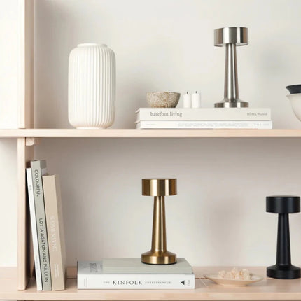 Maris RCS Recycled ABS Table Lamp In Minimalist Metal - hospitality