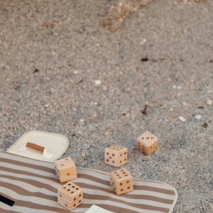 Maritime Collection Handcrafted Walnut Dice Set For Outdoor Yacht Game Limited Edition - hospitality