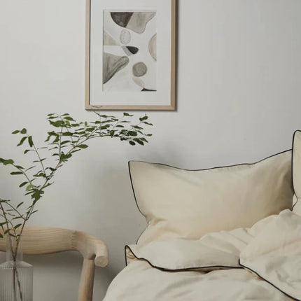 Marston OCS Organic Cotton Bed Linen 4 Piece Set With Subtle Piped Edges And Timeless Craftsmanship - hospitality