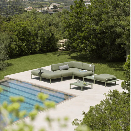  rectangular design with armrest modular seating component.