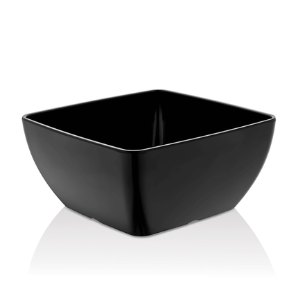 Melamine square bowl, black, 125x125x(h)65mm - hospitality