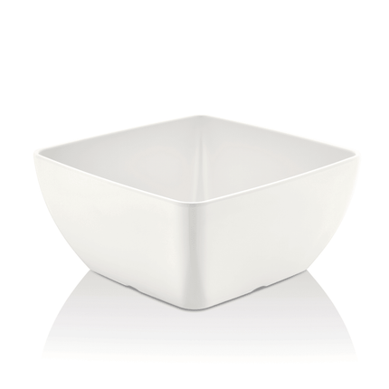 Melamine square bowl, white, 125x125x(h)65mm - hospitality