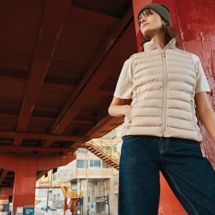 Mer women recycled polyester bodywarmer - hospitality