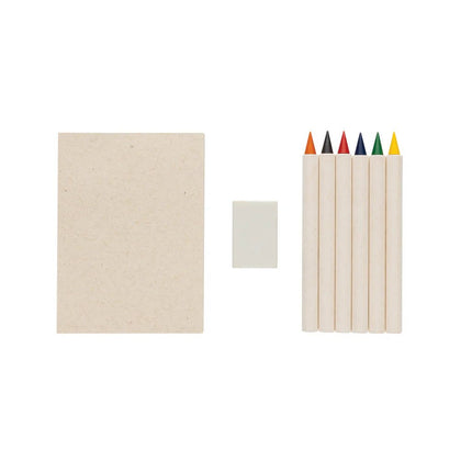 Micki GRS infinity 6pc colouring pencil set with notepad - hospitality