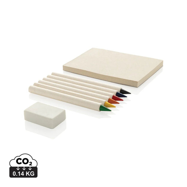 Micki GRS infinity 6pc colouring pencil set with notepad - hospitality