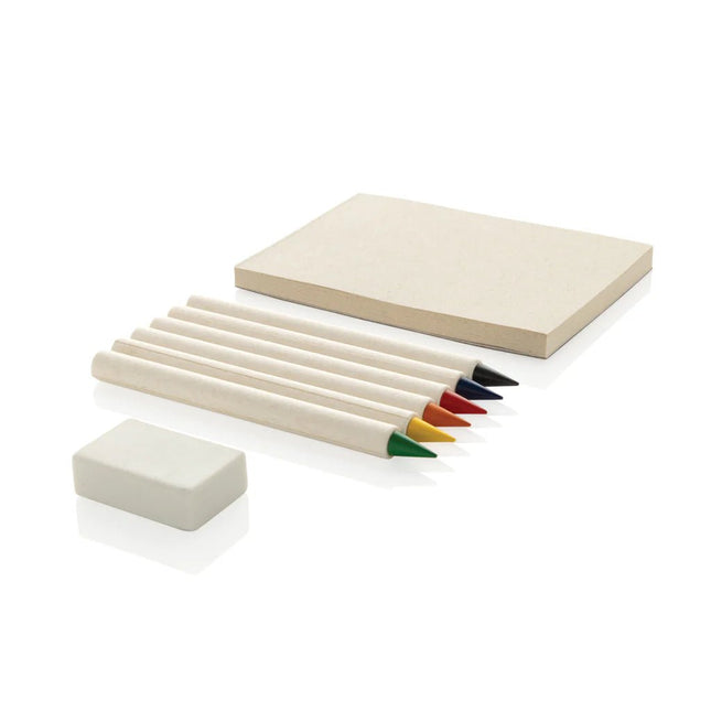 Micki GRS infinity 6pc colouring pencil set with notepad - hospitality