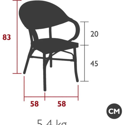 MILANO Armchair Parisian Bistro - hospitality