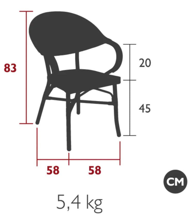 MILANO Armchair Parisian Bistro - hospitality