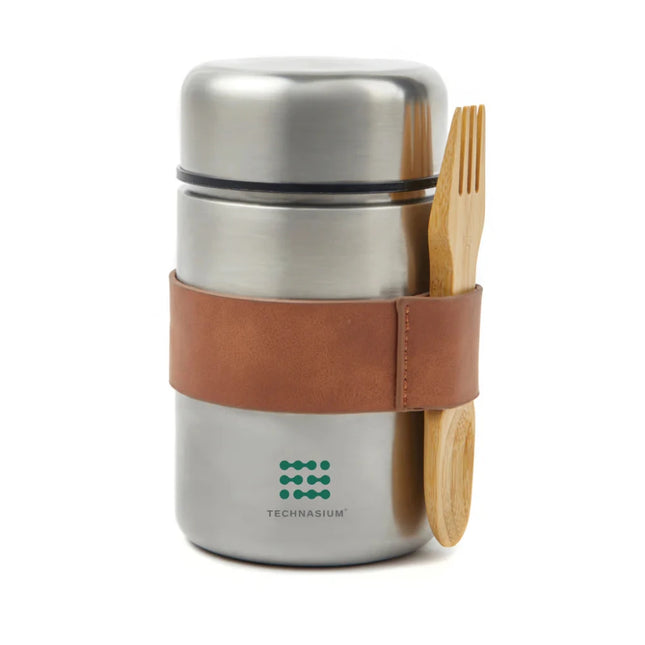 Miles Atelier Food Thermos In 18/8 Steel With Wooden Spoon - hospitality