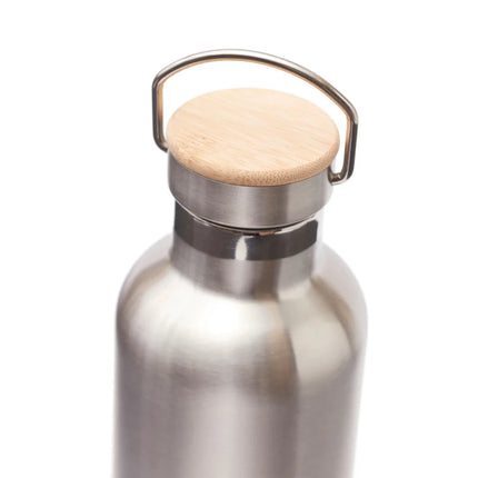 Miles Collection Stainless Steel Vacuum Thermos Wood Lid - hospitality