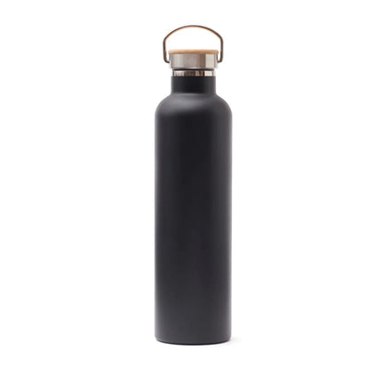 Miles Collection Stainless Steel Vacuum Thermos Wood Lid - hospitality