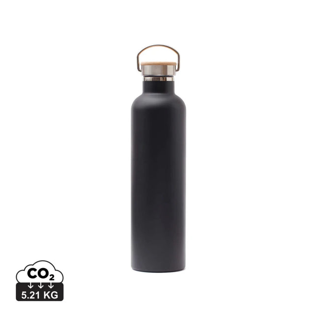 Miles Collection Stainless Steel Vacuum Thermos Wood Lid - hospitality