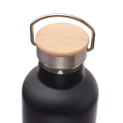 Miles Collection Stainless Steel Vacuum Thermos Wood Lid - hospitality