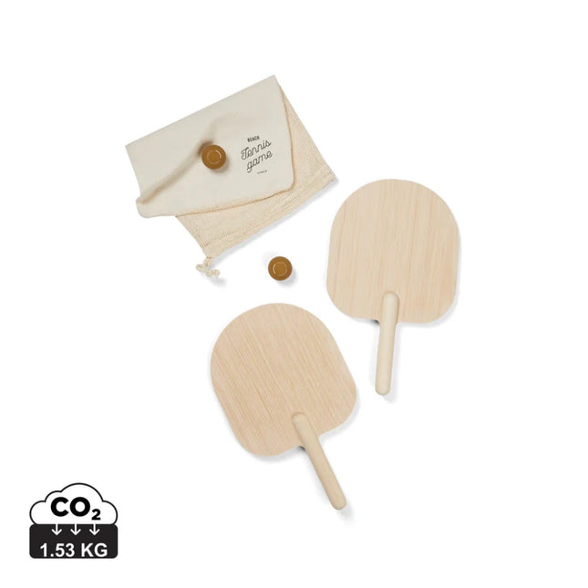 Miro Beach Tennis Set In Premium Cotton Bag From The Atelier Collection Crafted For Quiet Luxury - hospitality