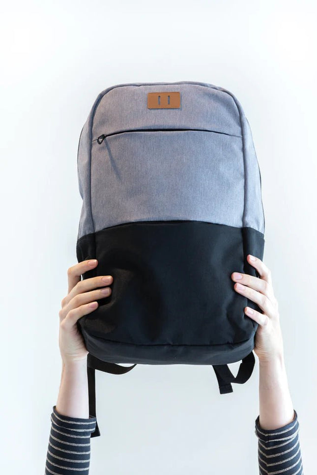 Modern 15.6" USB & RFID laptop backpack PVC free - hospitality