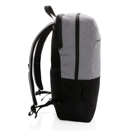 Modern 15.6" USB & RFID laptop backpack PVC free - hospitality