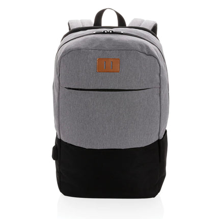 Modern 15.6" USB & RFID laptop backpack PVC free - hospitality
