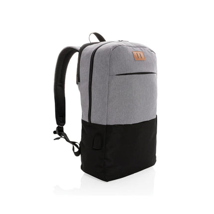 Modern 15.6" USB & RFID laptop backpack PVC free - hospitality
