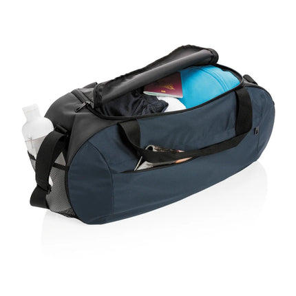 Modern sports duffel - hospitality